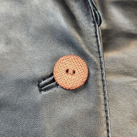 Wilsons Women's Leather & Suede Vest Whimisgoth Black Studded Biker size Large - Picture 10 of 12